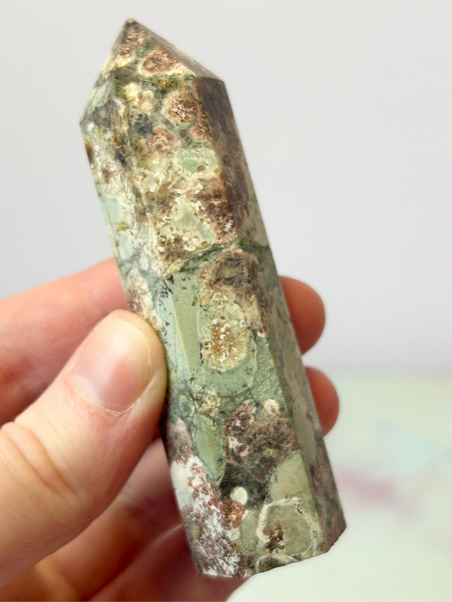 Green Flower Jasper Tower A