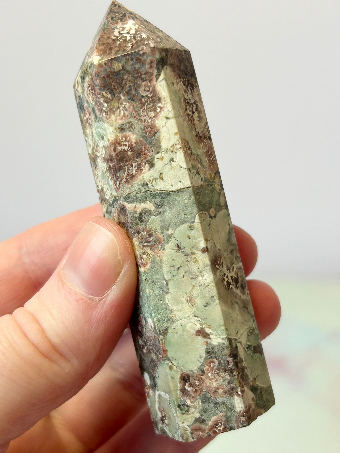 Green Flower Jasper Tower A