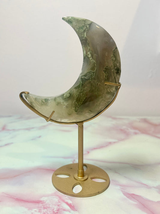 Moss Agate Moon