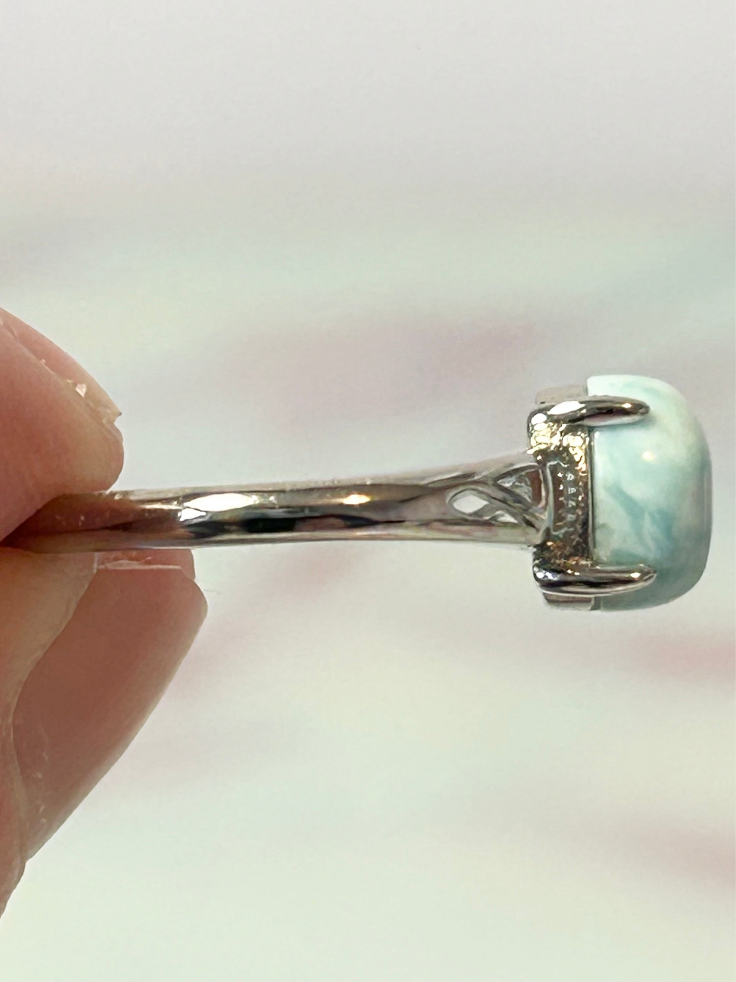 Larimar Adjustable Ring