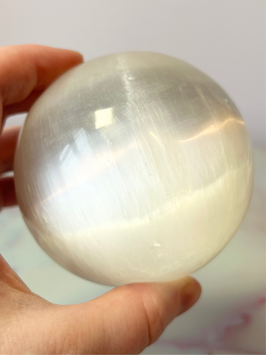 Selenite Large Sphere