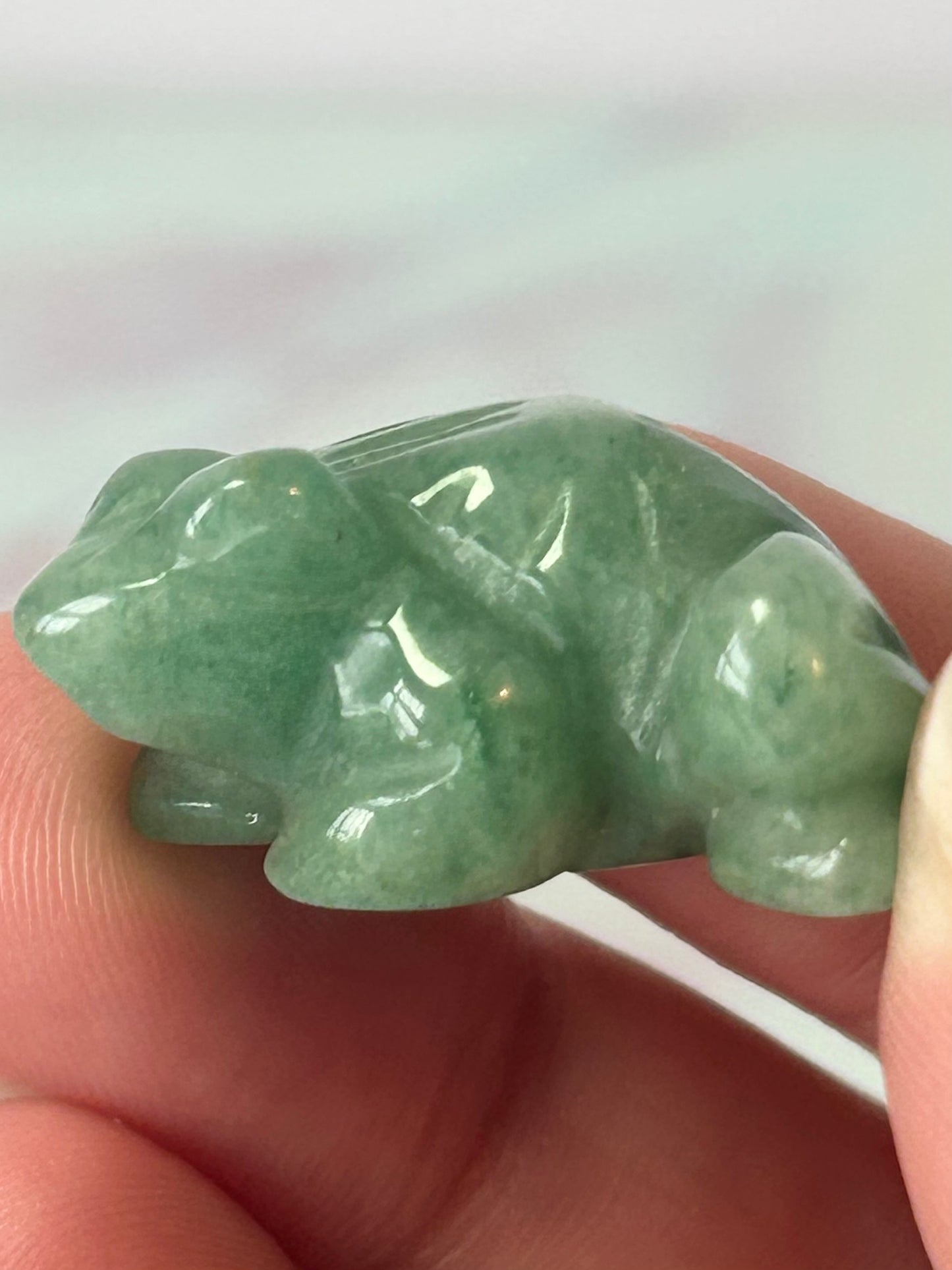 Green Aventurine Frog