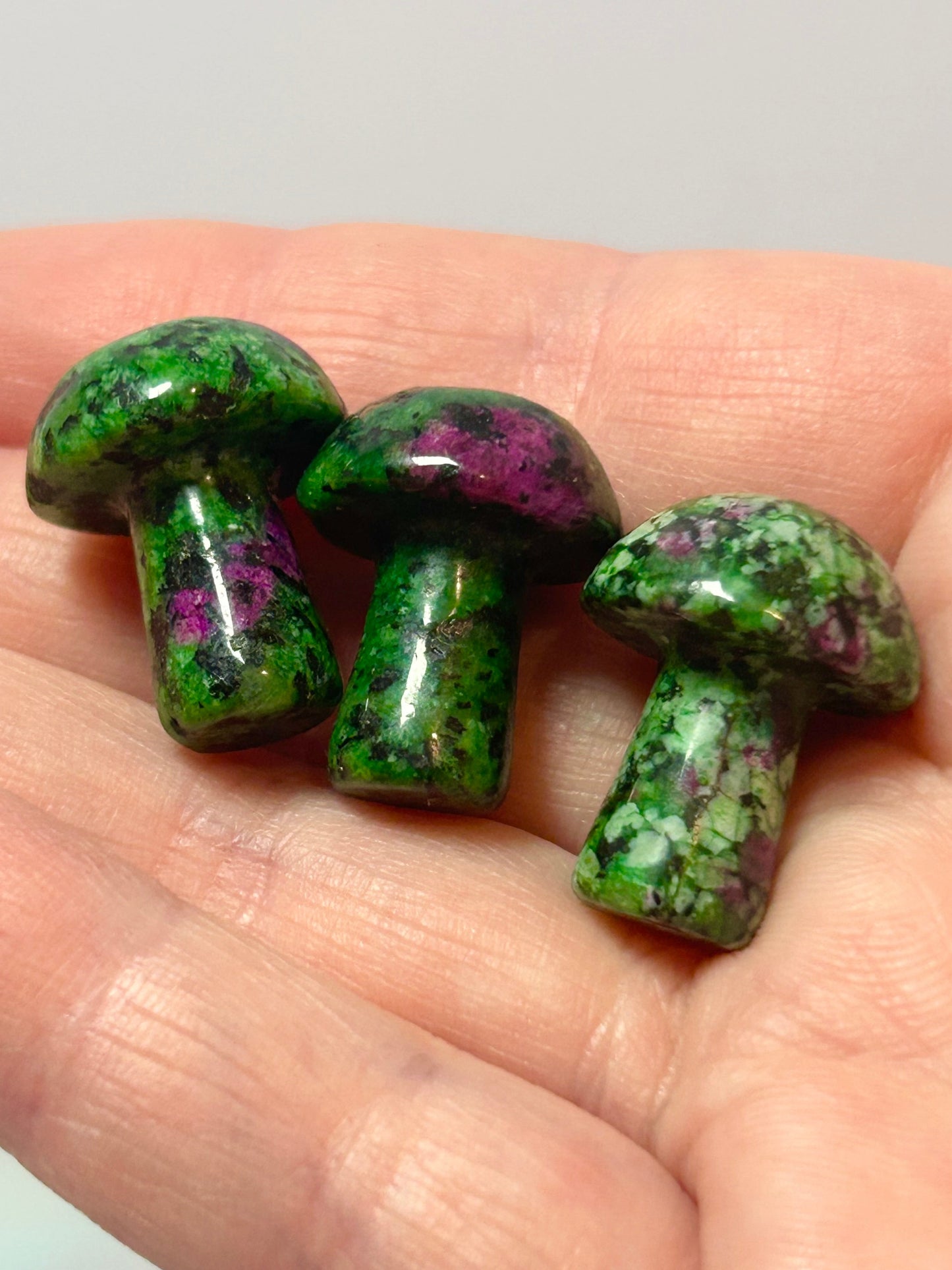 Ruby Zoisite Mushroom