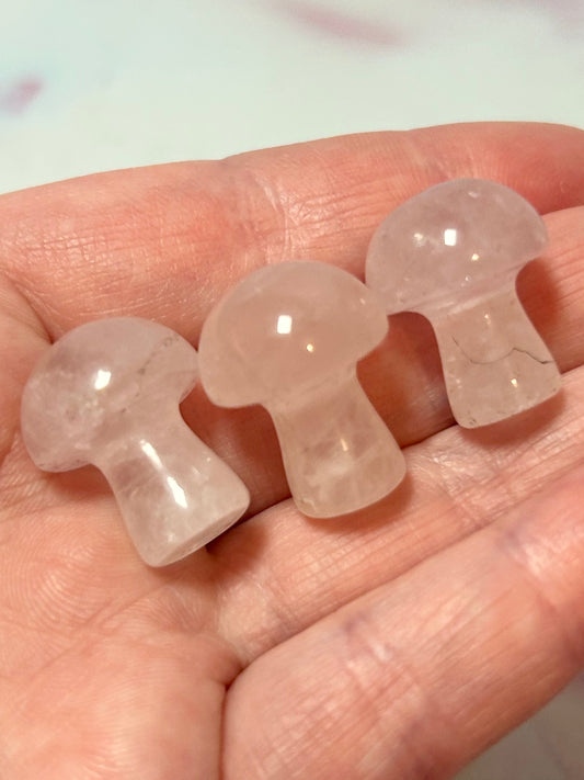 Rose Quartz Mushroom