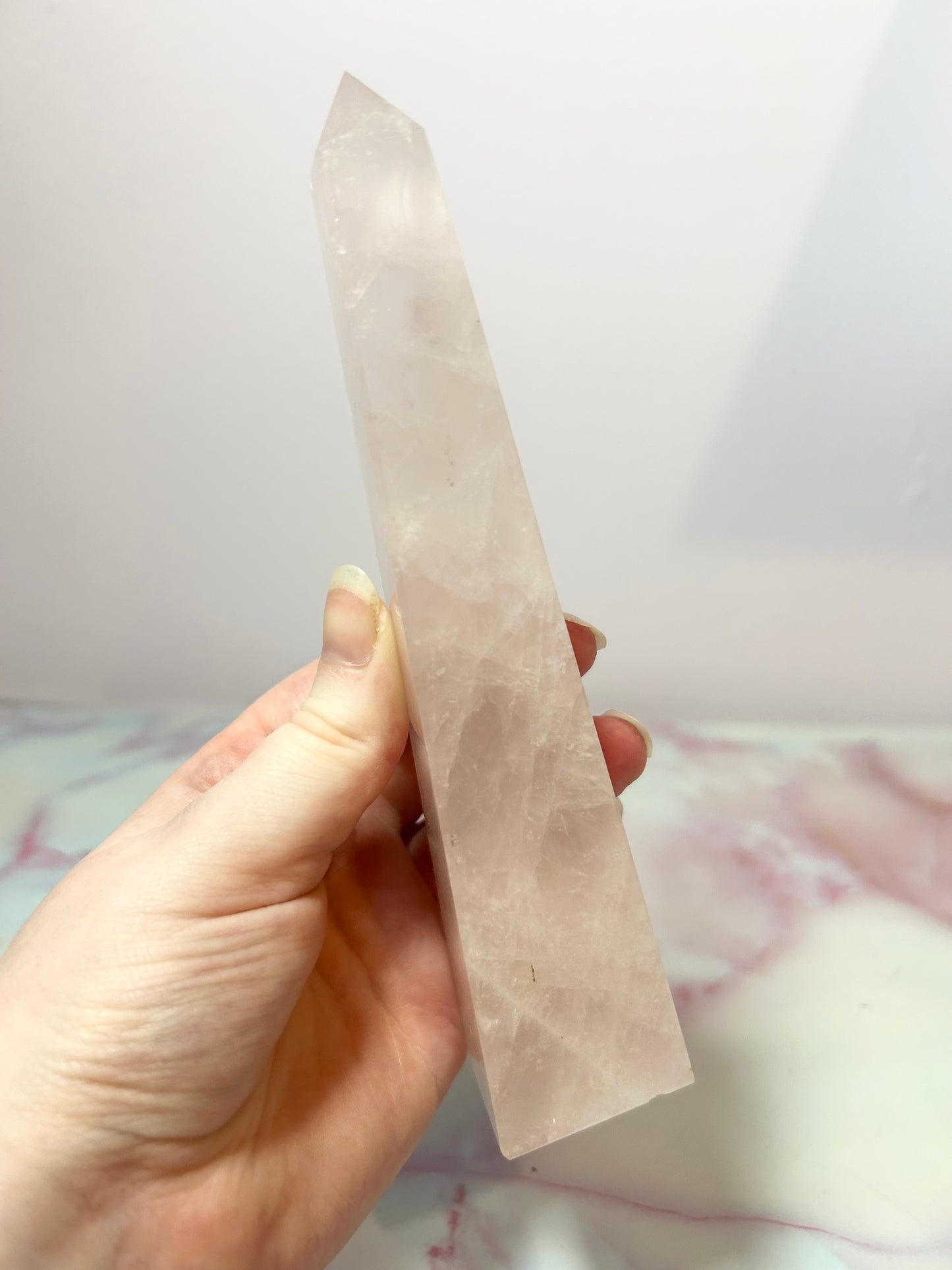 Rose Quartz Obelisk