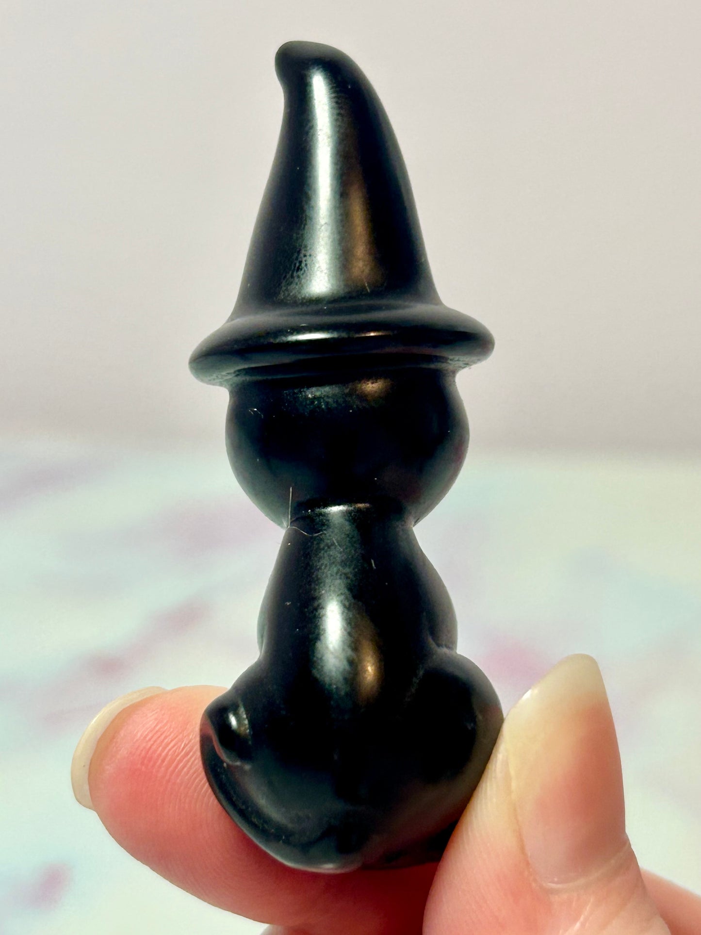 Black Obsidian Witch Cat