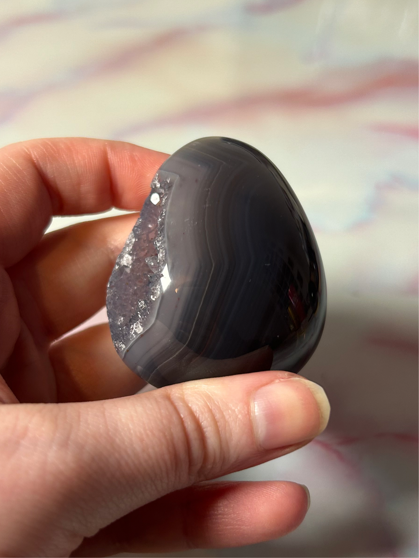 Druzy Agate Egg A