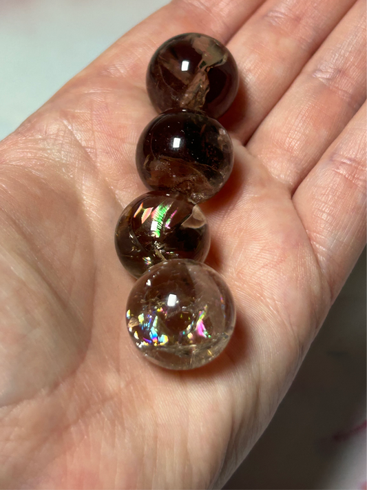 Smokey Quartz Mini Spheres- High Quality