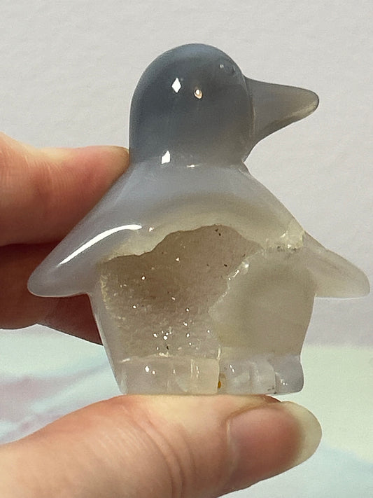 Druzy Agate Penguin B