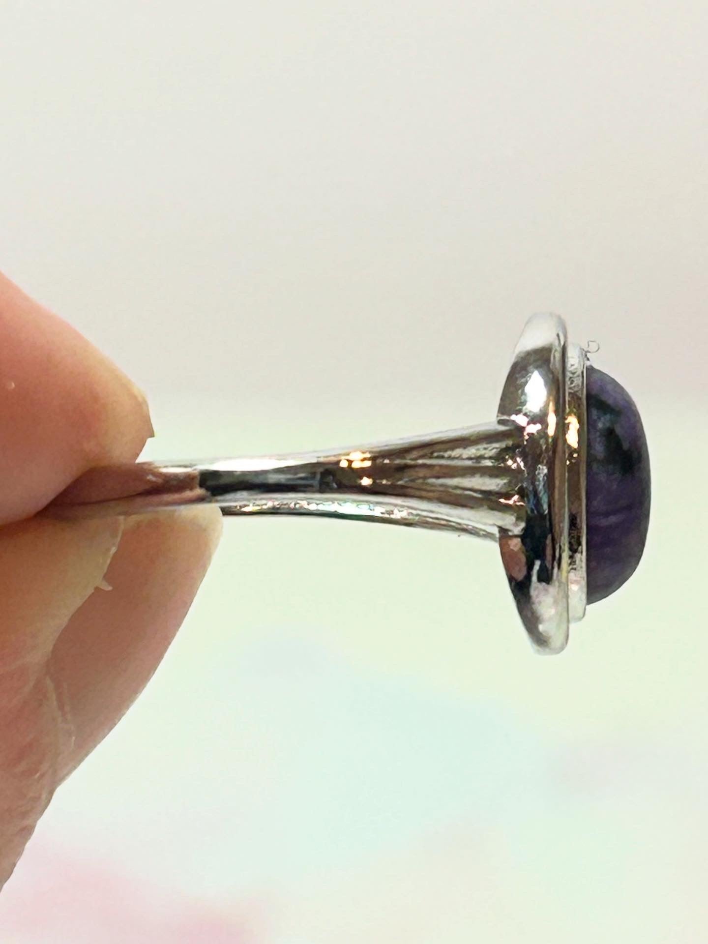 Charoite Adjustable Ring B