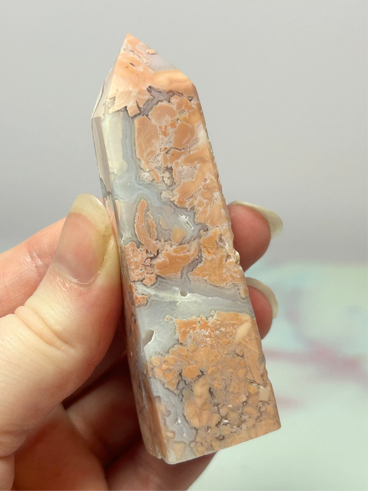 Cotton Candy Chalcedony Tower A