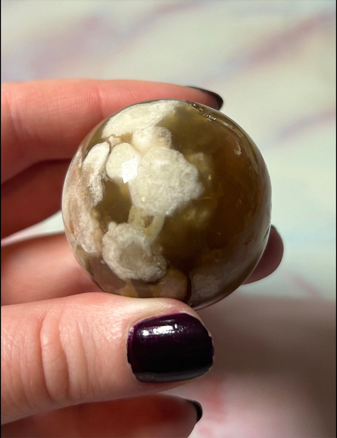 Flower Agate Sphere