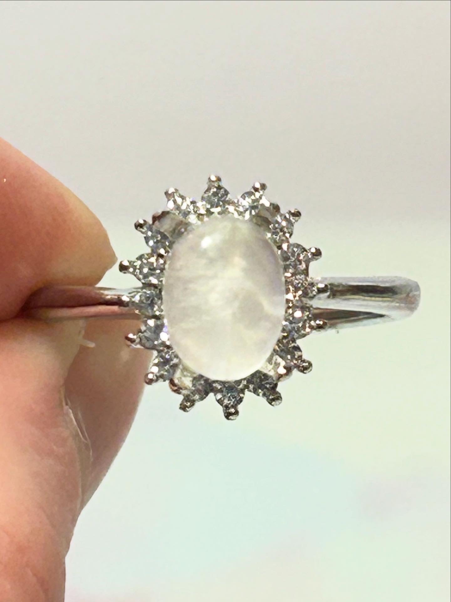 Moonstone Adjustable Ring