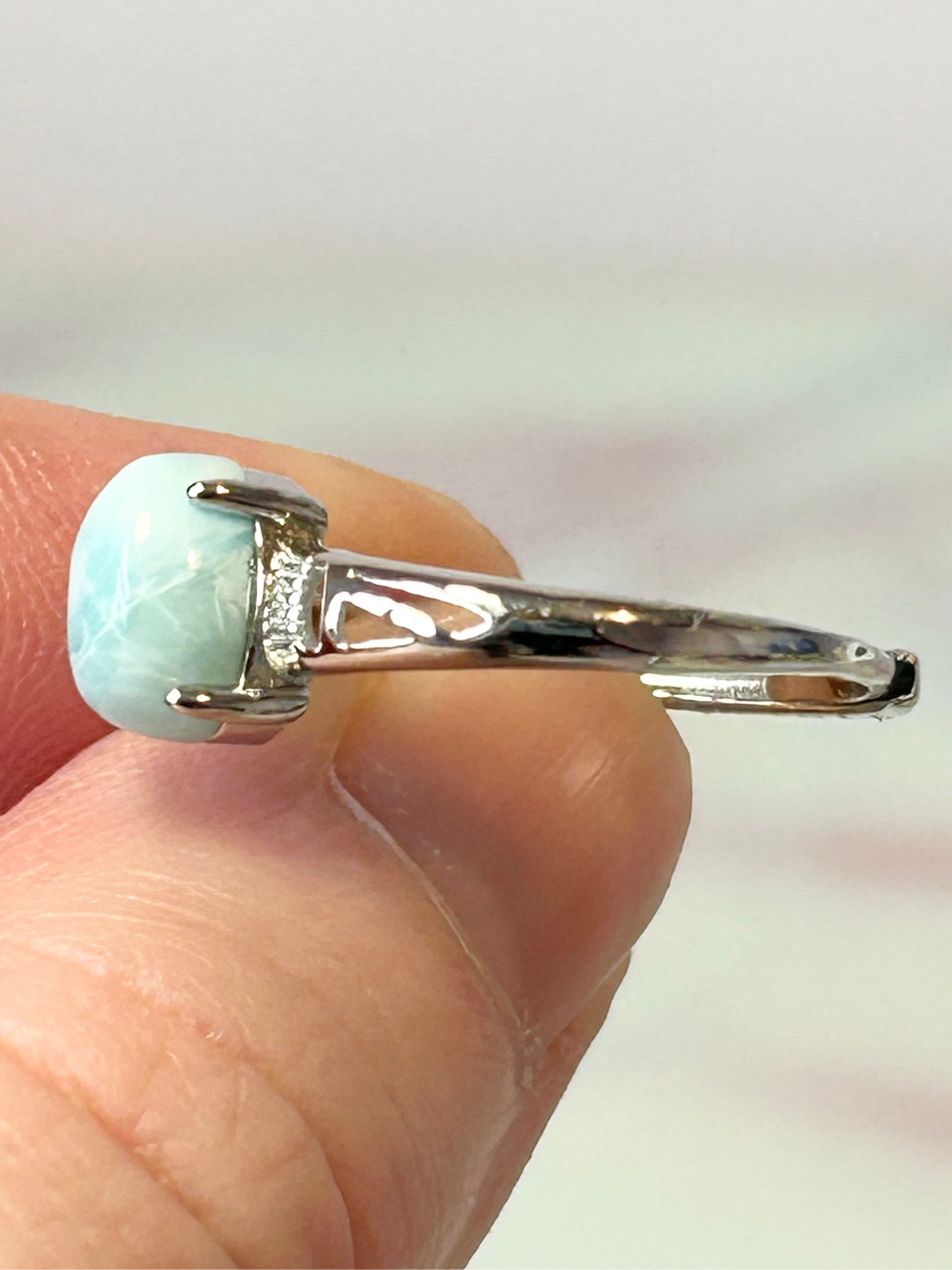 Larimar Adjustable Ring