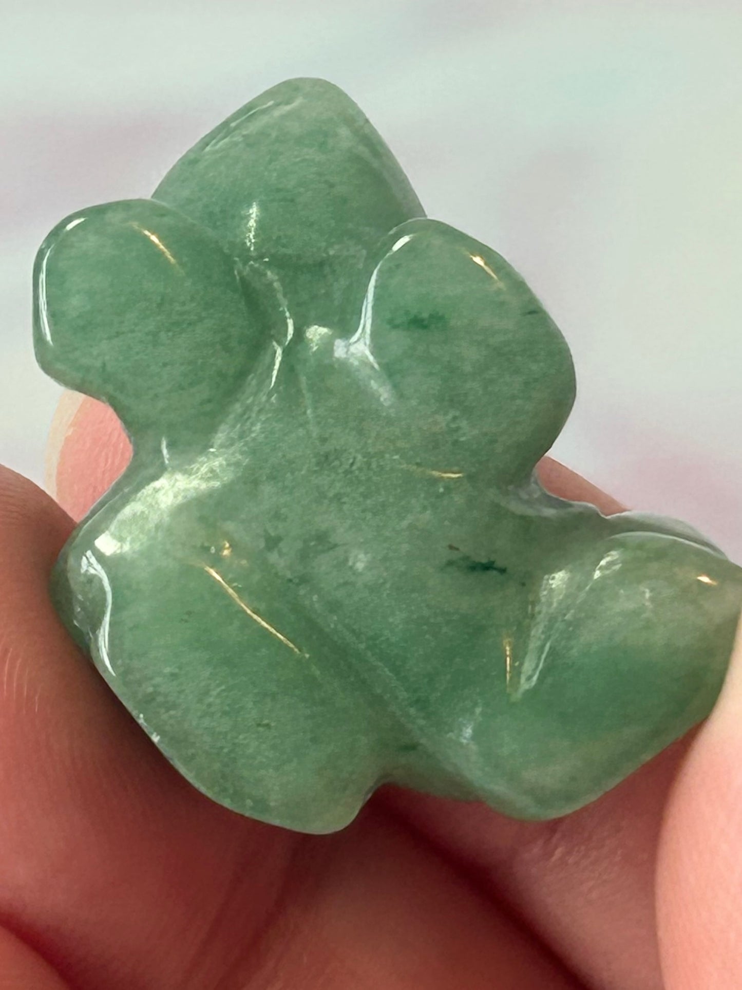 Green Aventurine Frog