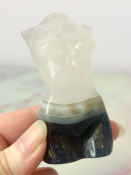 Agate and Quartz Goddess