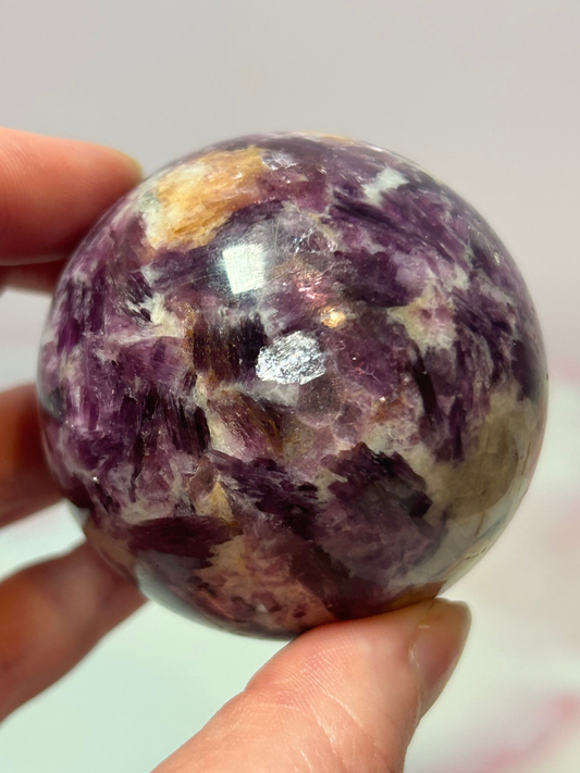 Lepidolite Sphere E