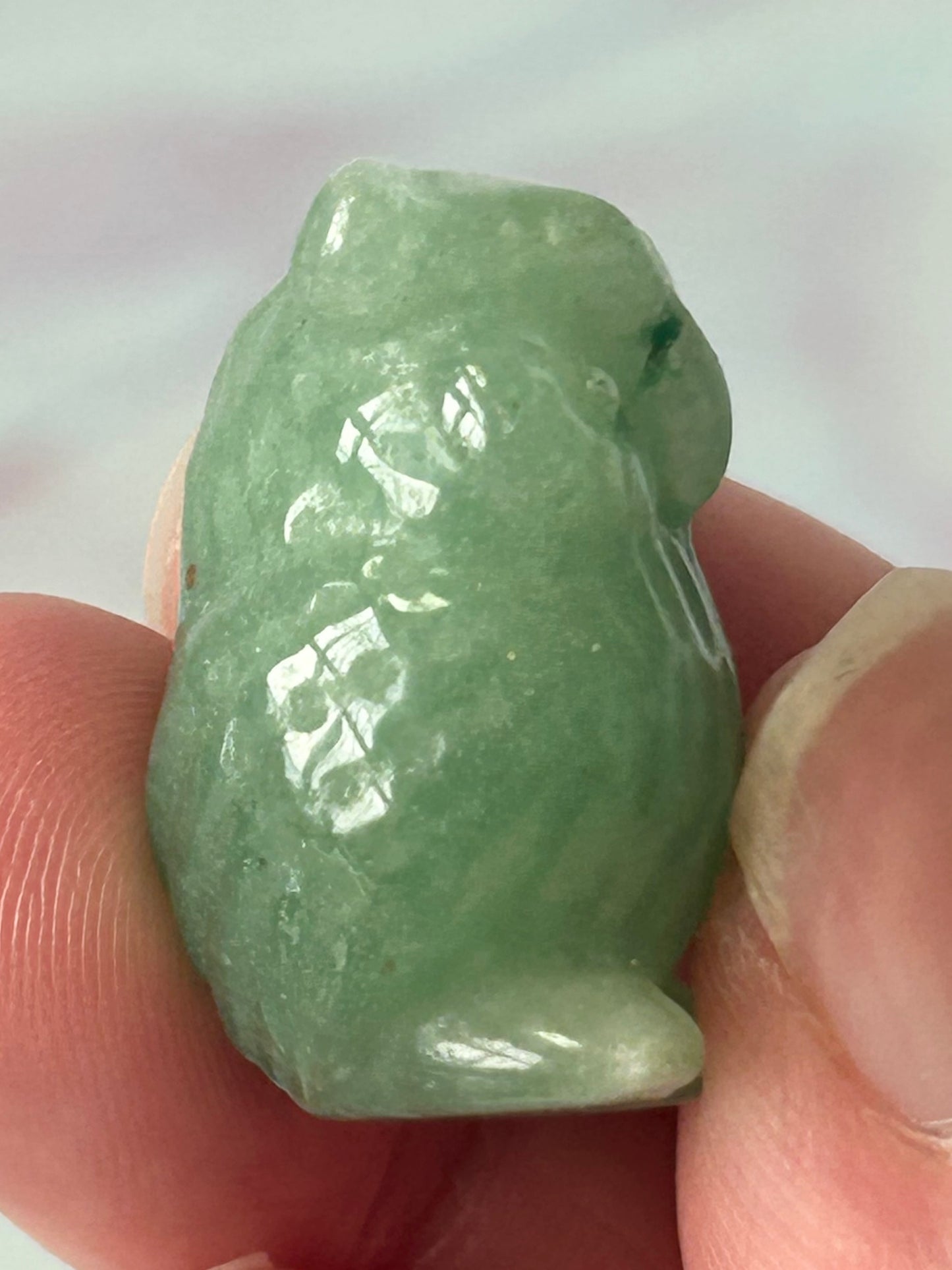 Green Aventurine Owl