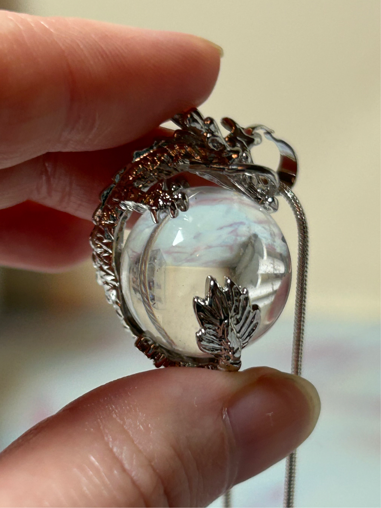 Clear Quartz DragonBall Necklace