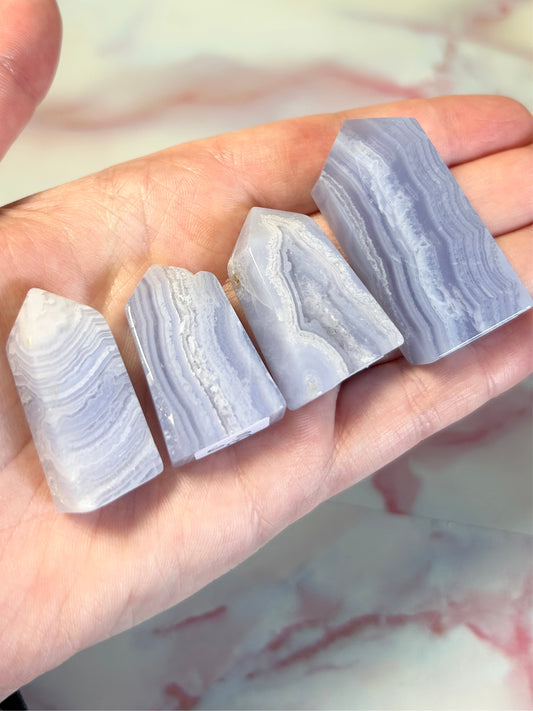 Blue Lace Agate Towers