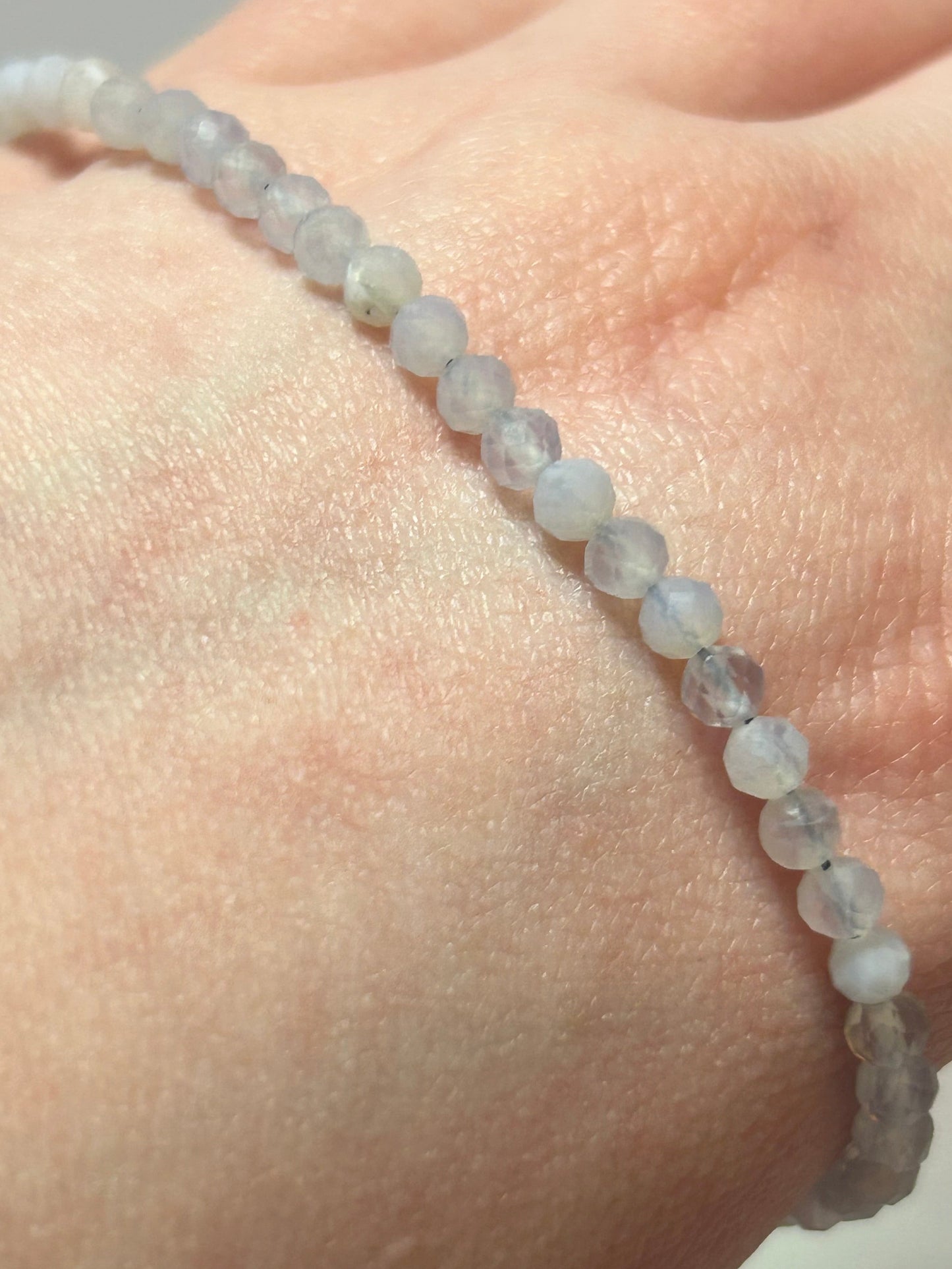 Blue Chalcedony Faceted Bracelet
