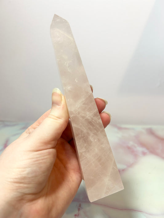Rose Quartz Obelisk