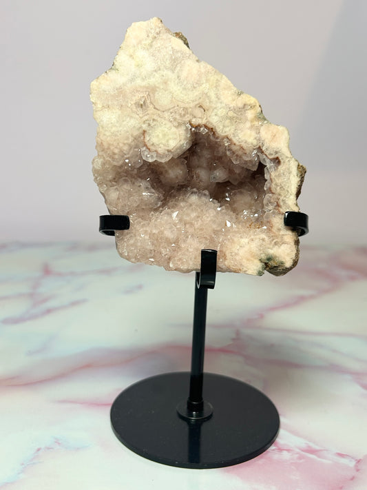 Pink Amethyst Slab on Stand