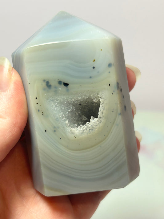 Druzy Agate Tower