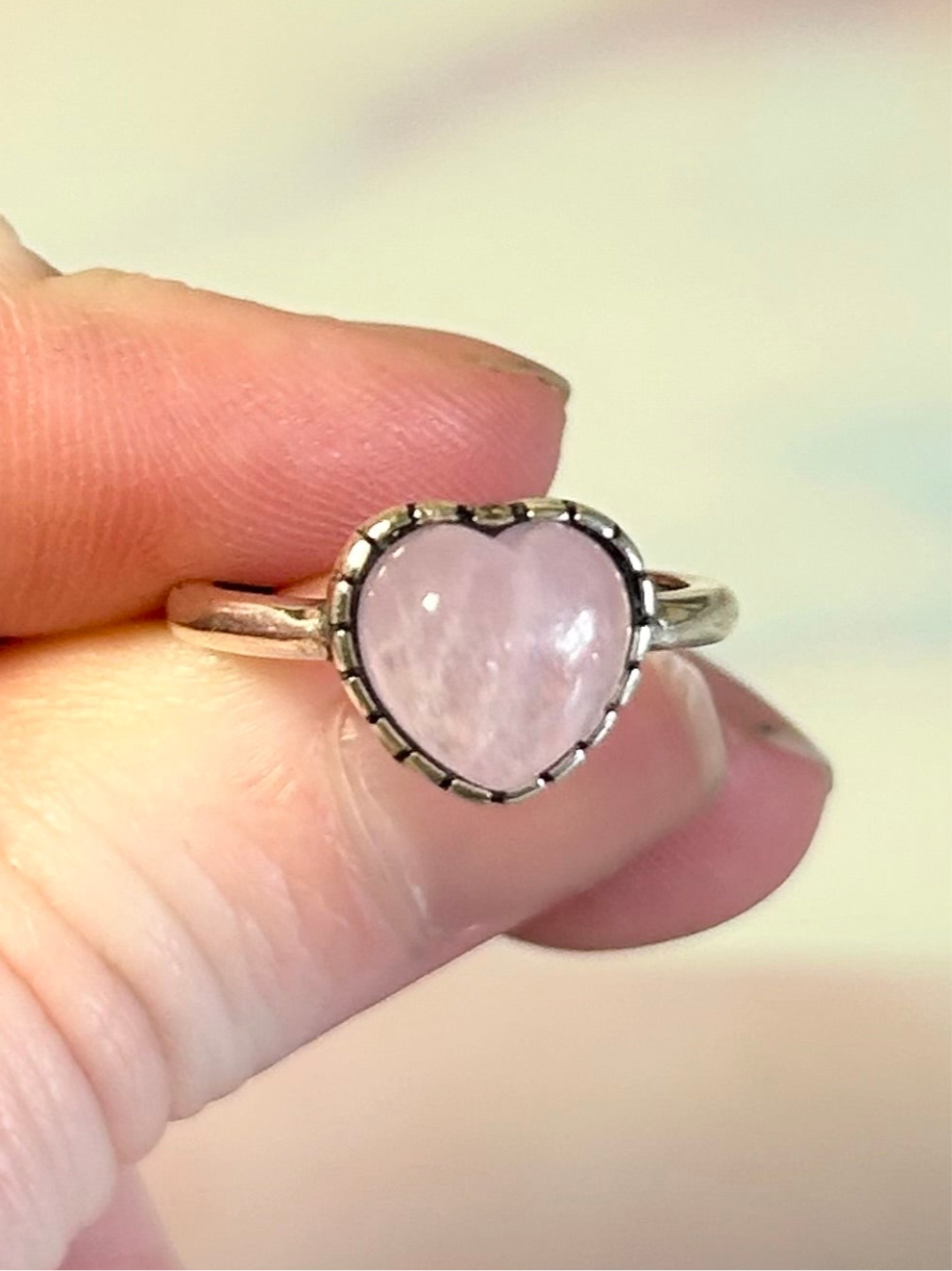 Kunzite S925 Adjustable Rings