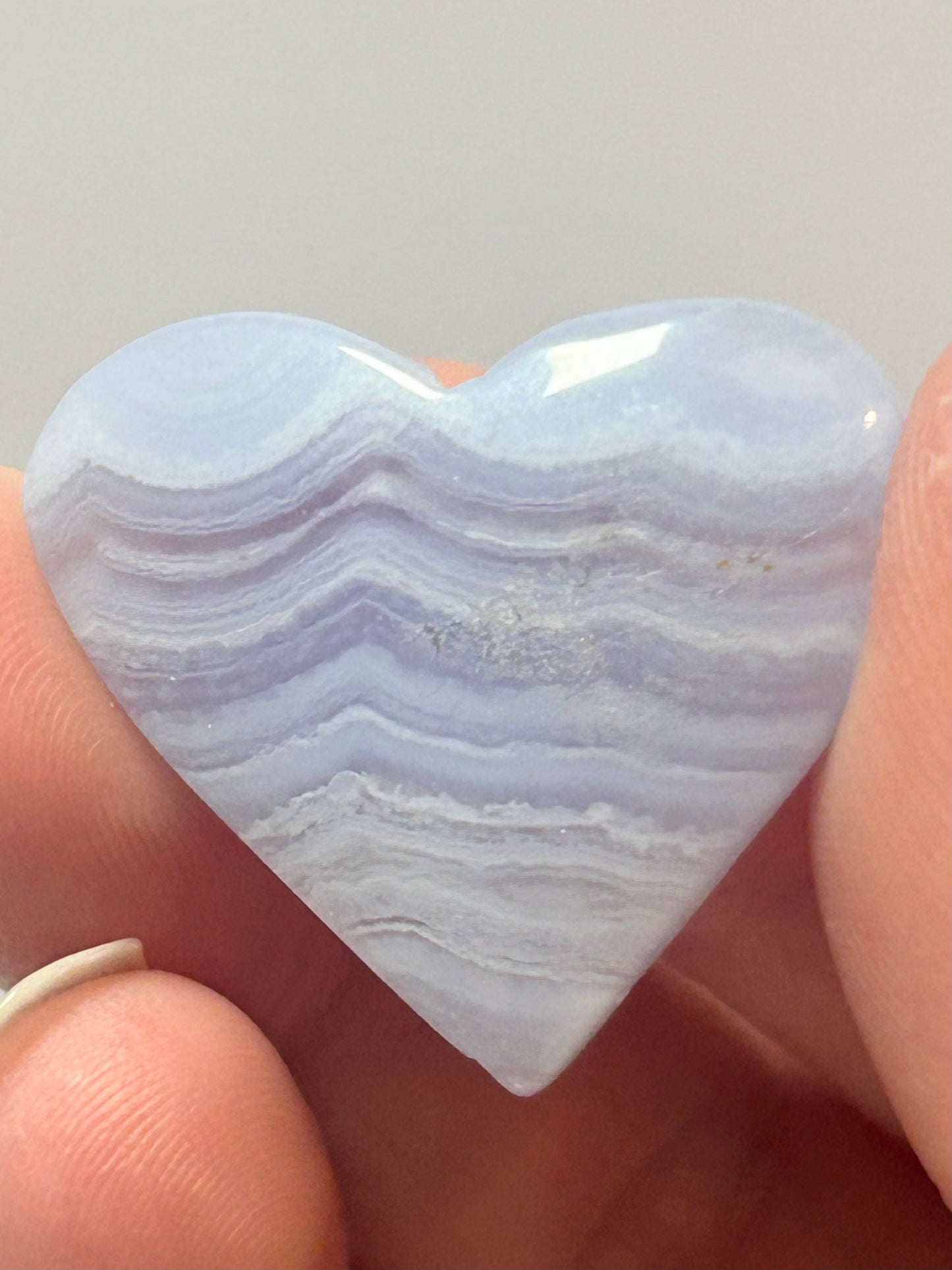 Blue Lace Agate Heart