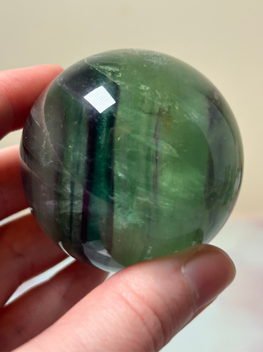 Green Fluorite Sphere A