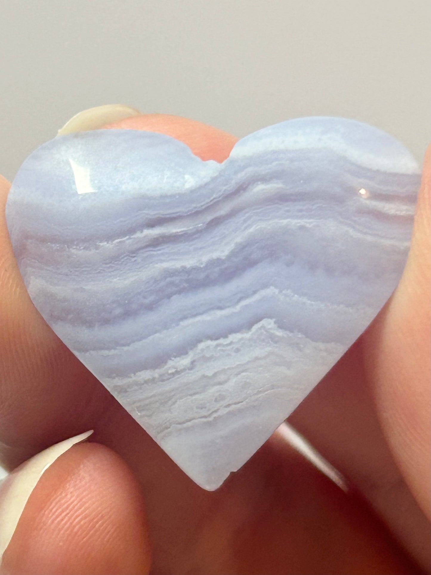 Blue Lace Agate Heart