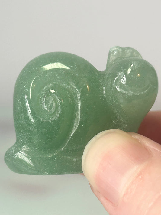 Green Aventurine Snail