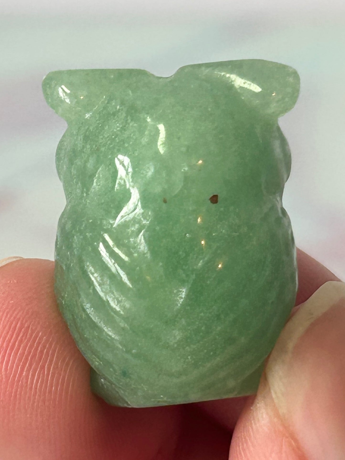Green Aventurine Owl