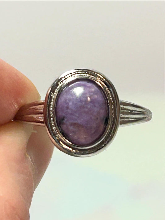 Charoite Adjustable Ring A
