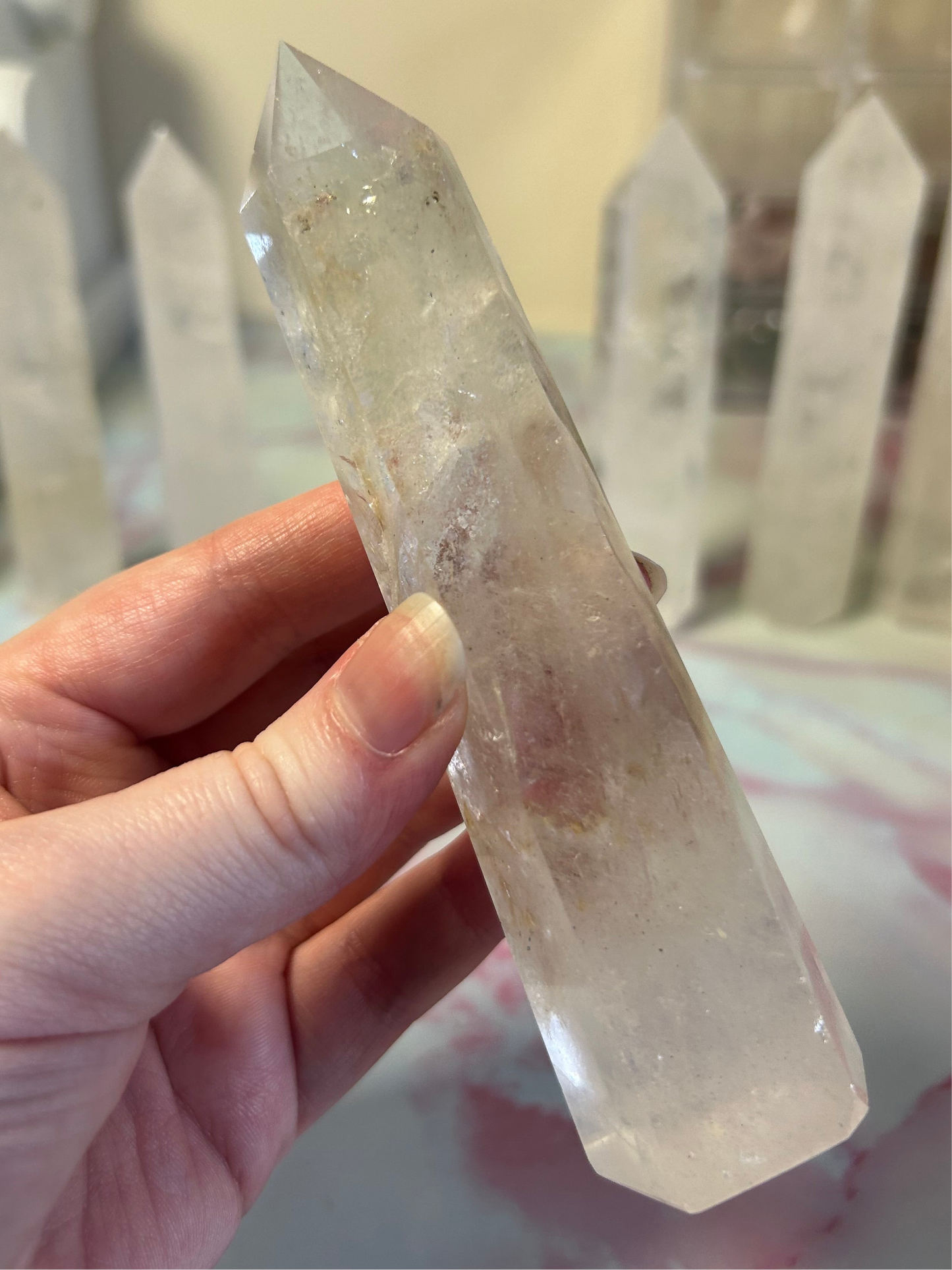 Clear Quartz Tower E