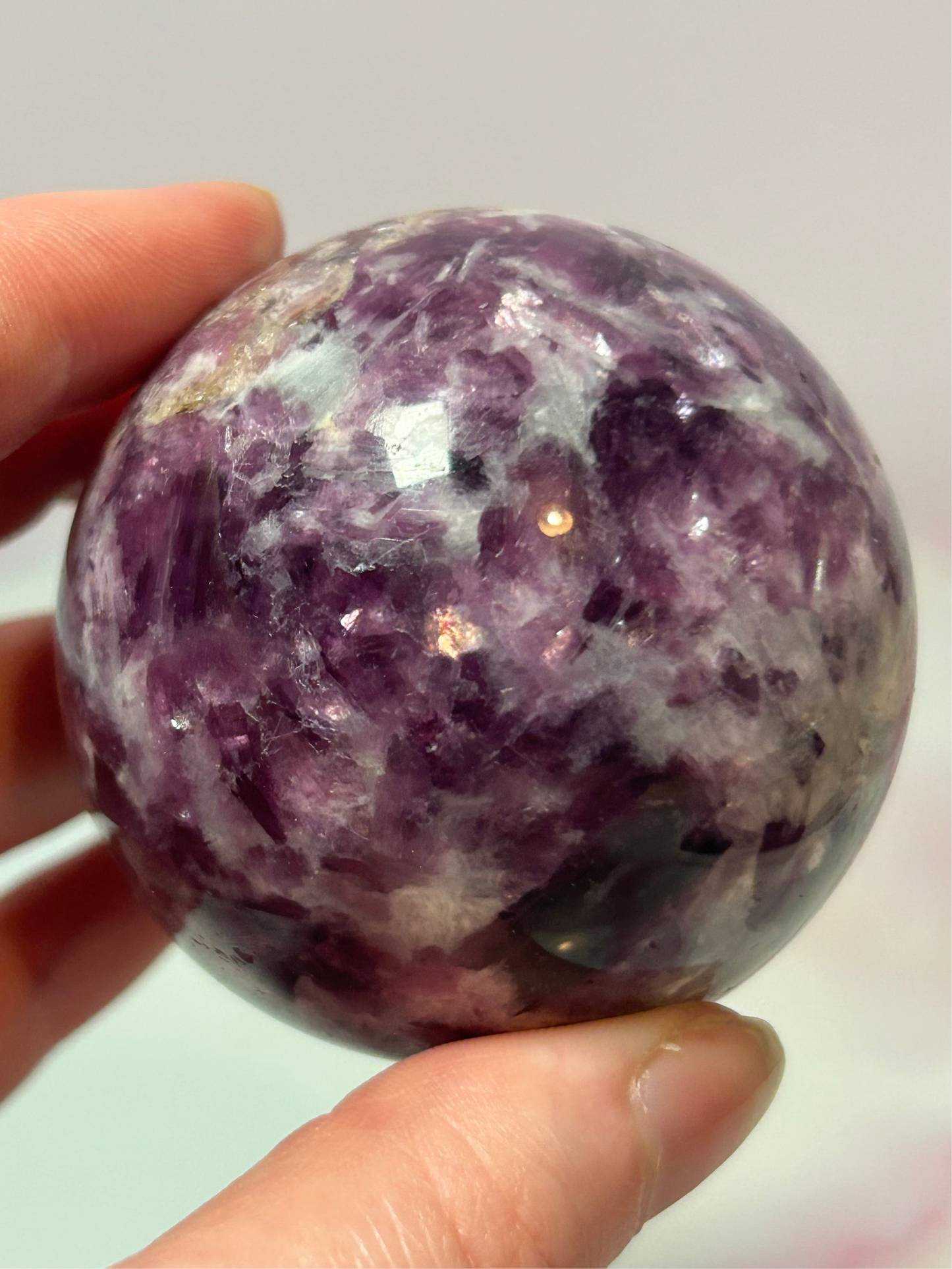 Lepidolite Sphere D