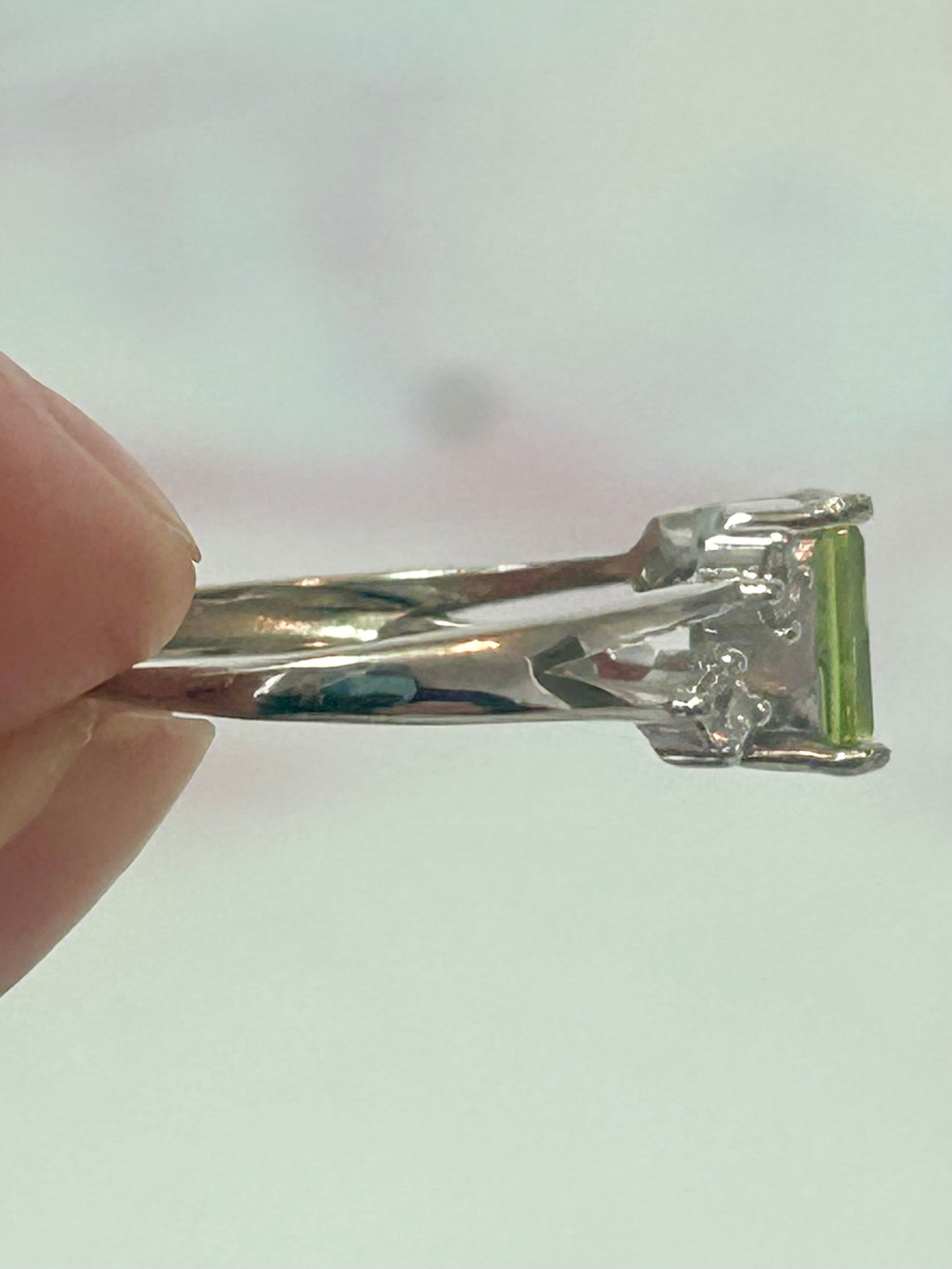 Peridot S925 Adjustable Ring