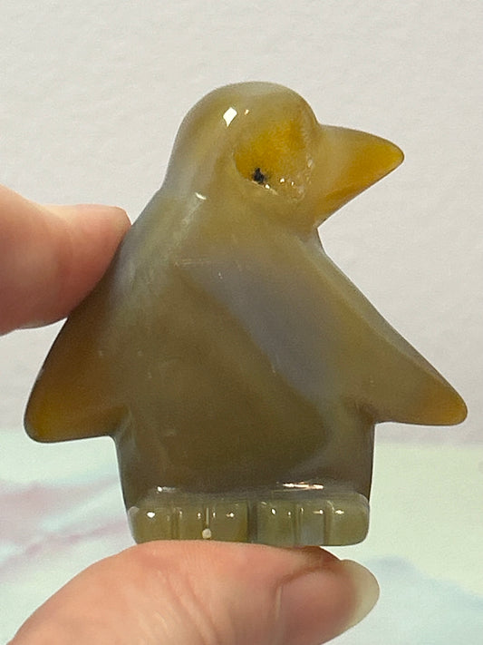 Druzy Agate Penguin C